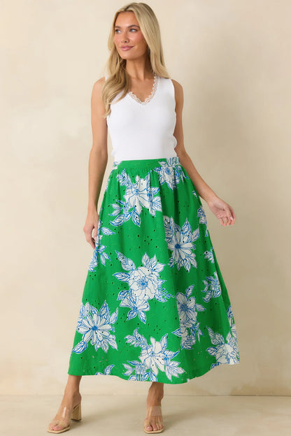 Botanical Print Skirt