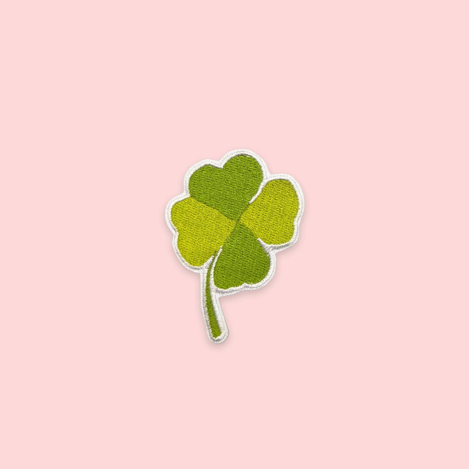 Lucky Four-Leaf Clover Embroidered Iron-On Patch