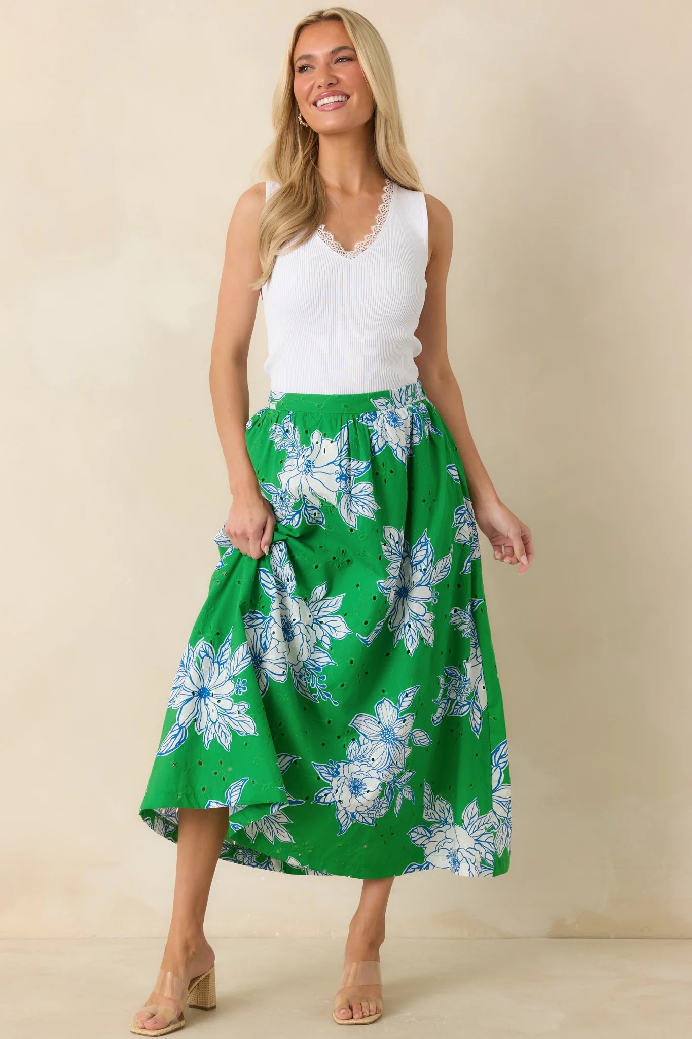 Botanical Print Skirt