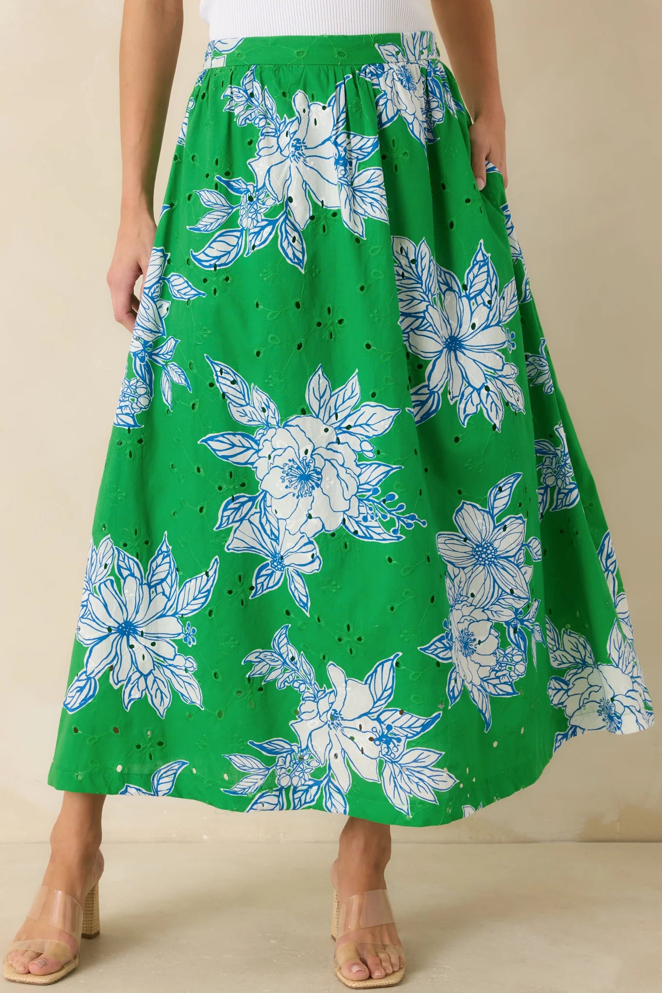 Botanical Print Skirt