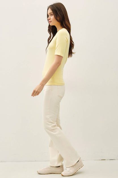 Ultra Soft Basic Short Sleeve Top