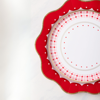 Elegant Valentine Dessert Plates
