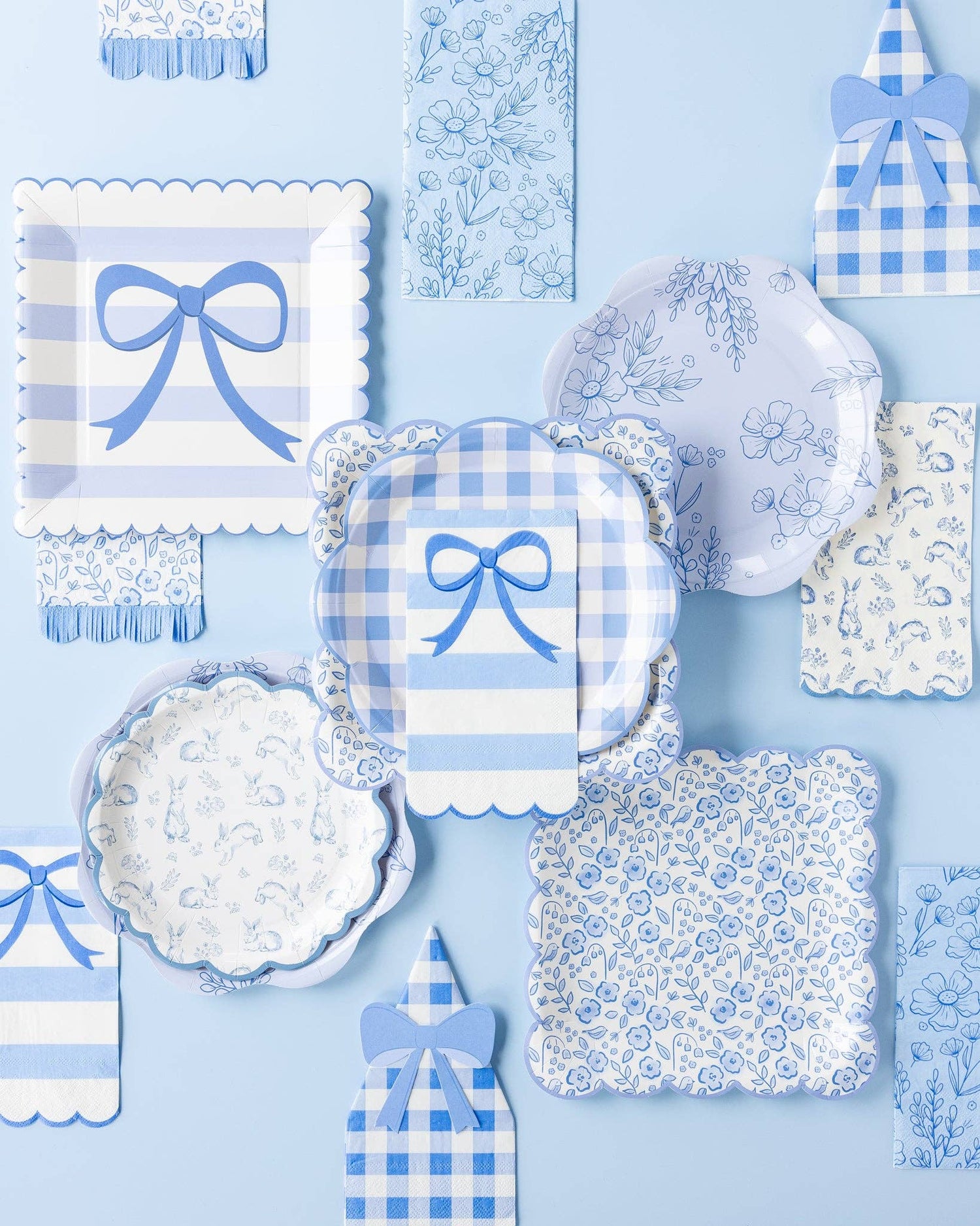 Bunny Toile Plates