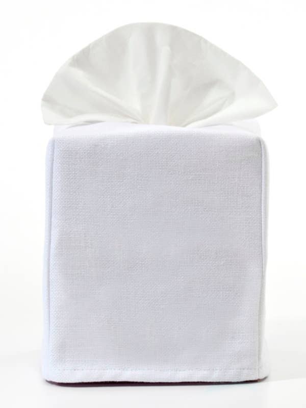 Embroidered Tissue Box Cover