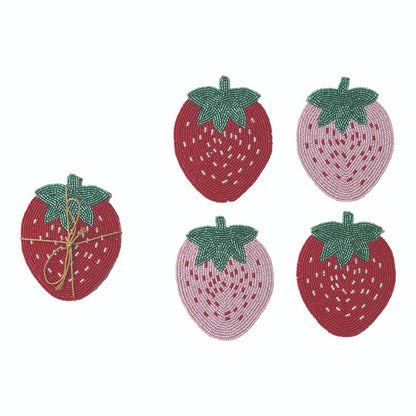 Glass Beaded Cotton Coasters