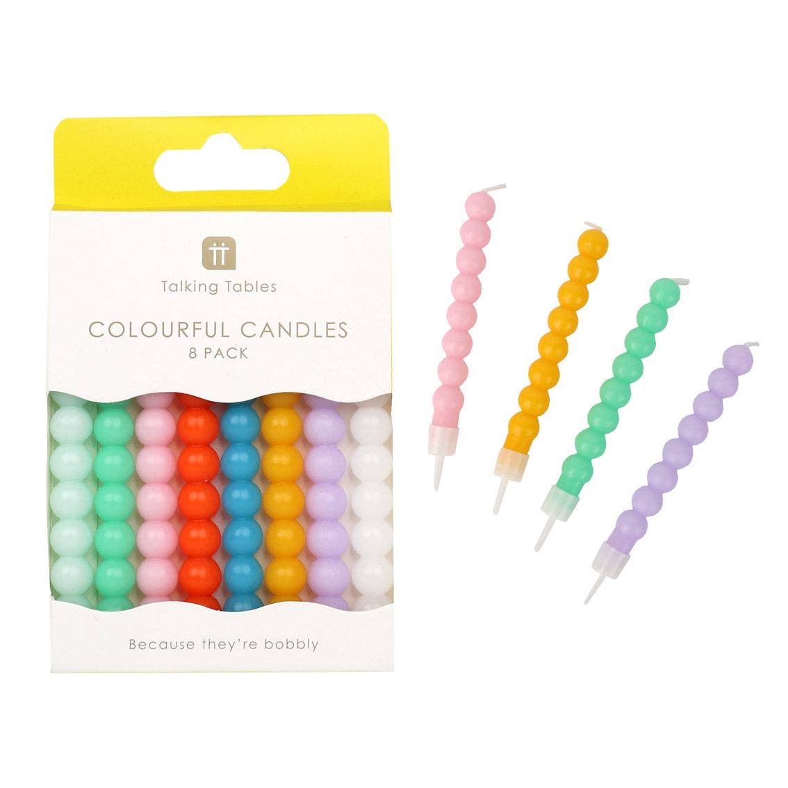Bobble Birthday Candles - 8 Pack | Cake Candle