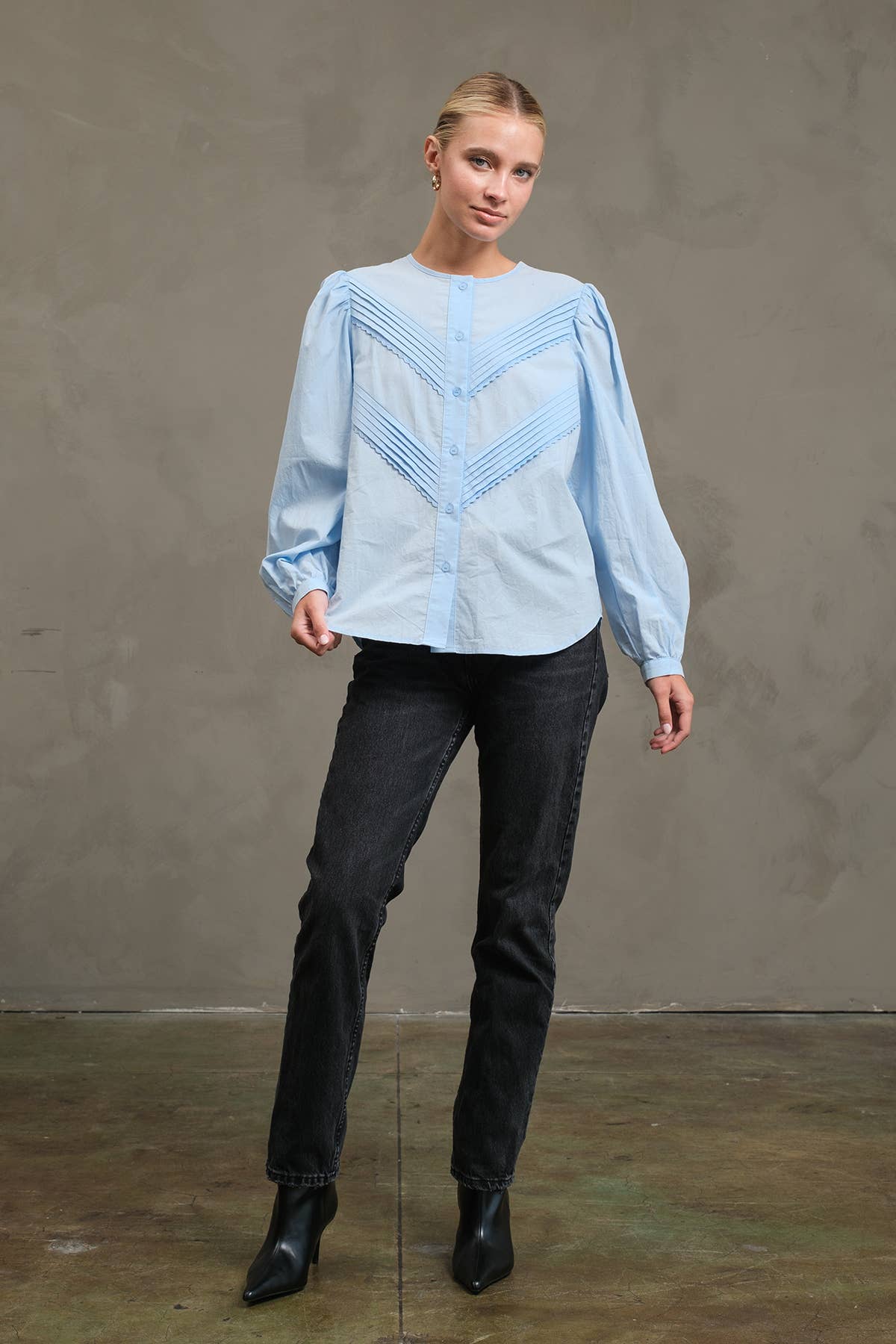 Classic Pintuck Blouse