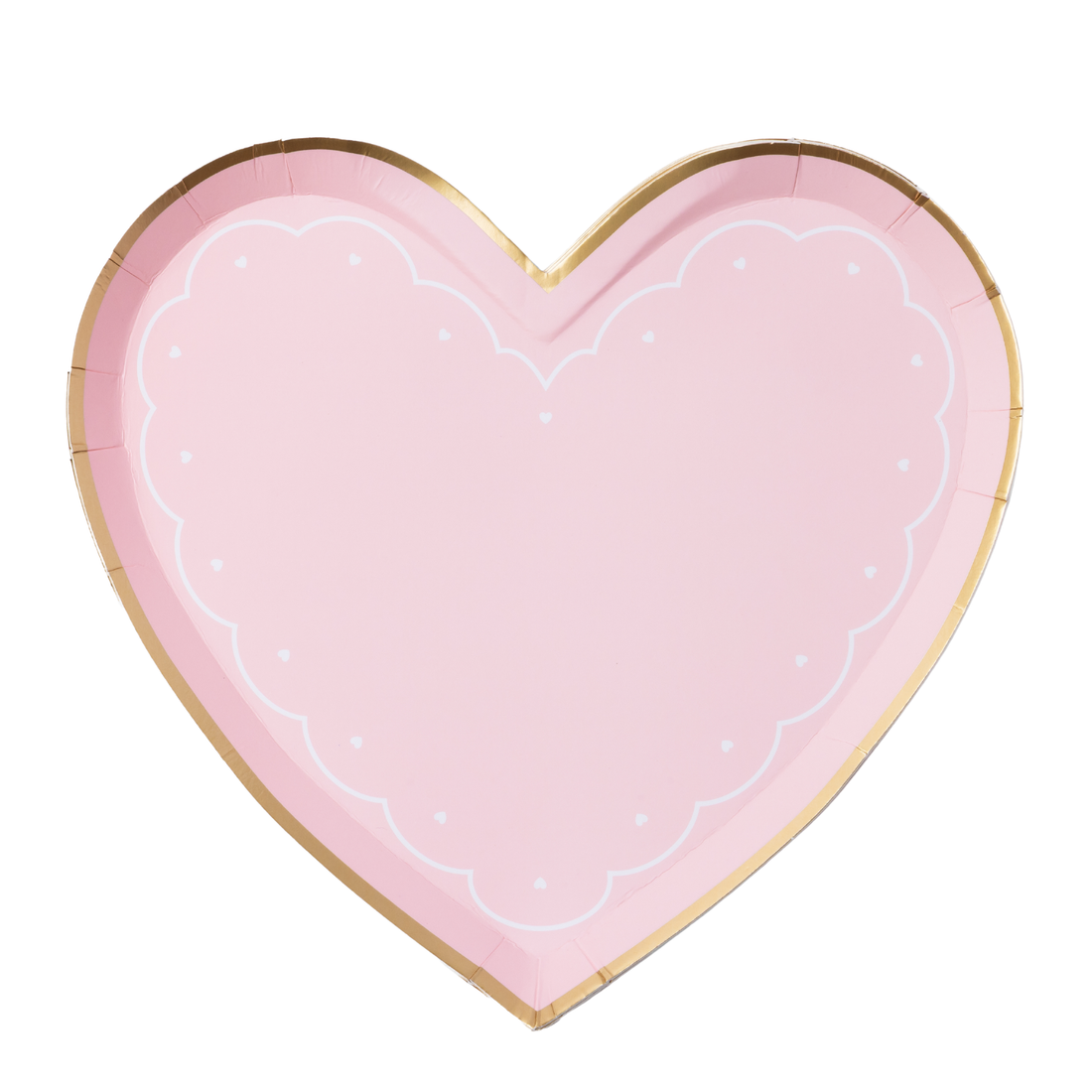 Pink Valentine Heart Plates