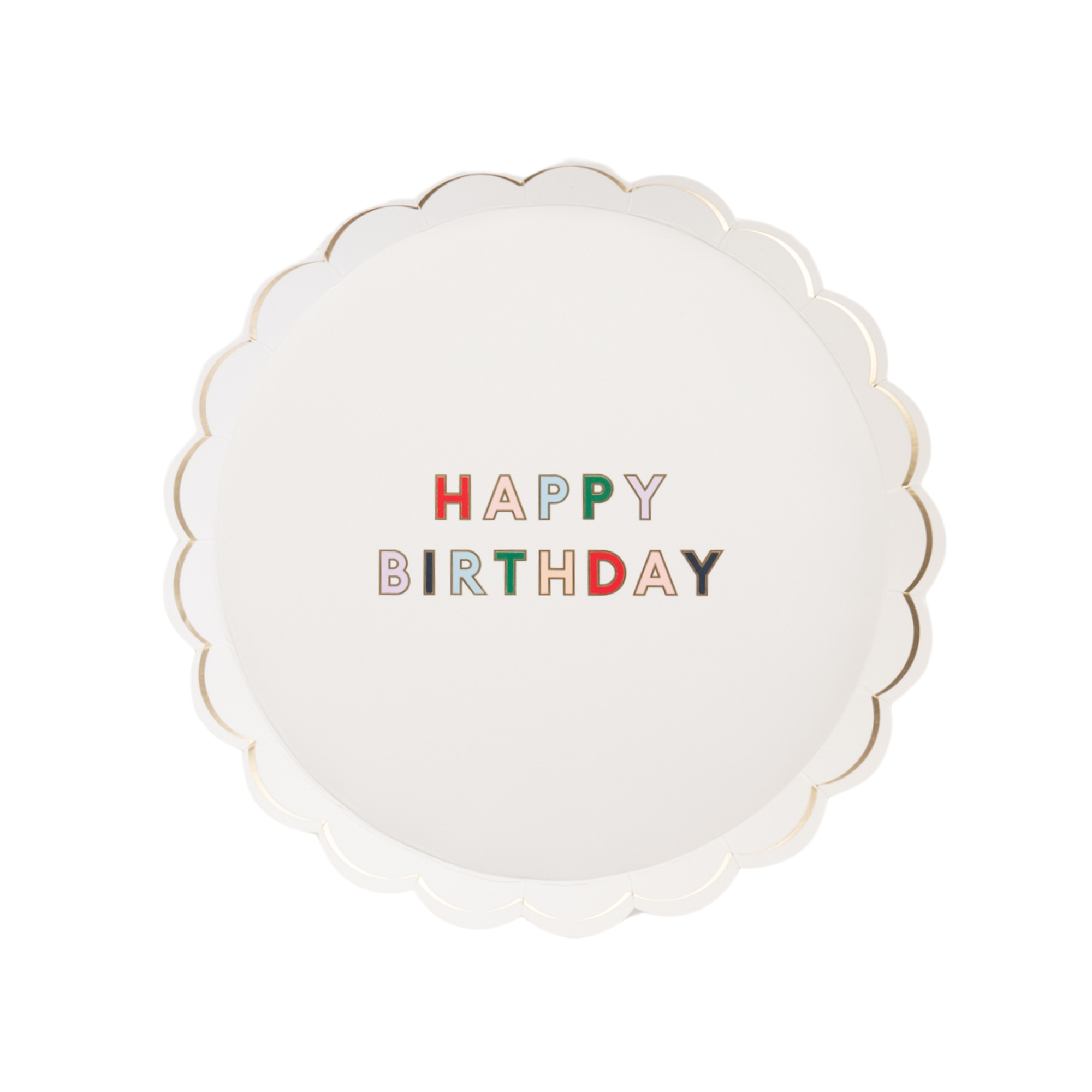 Blanc White Signature Happy Birthday Small Plate