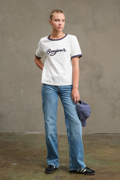Bonjour Contrast Ringer Tee