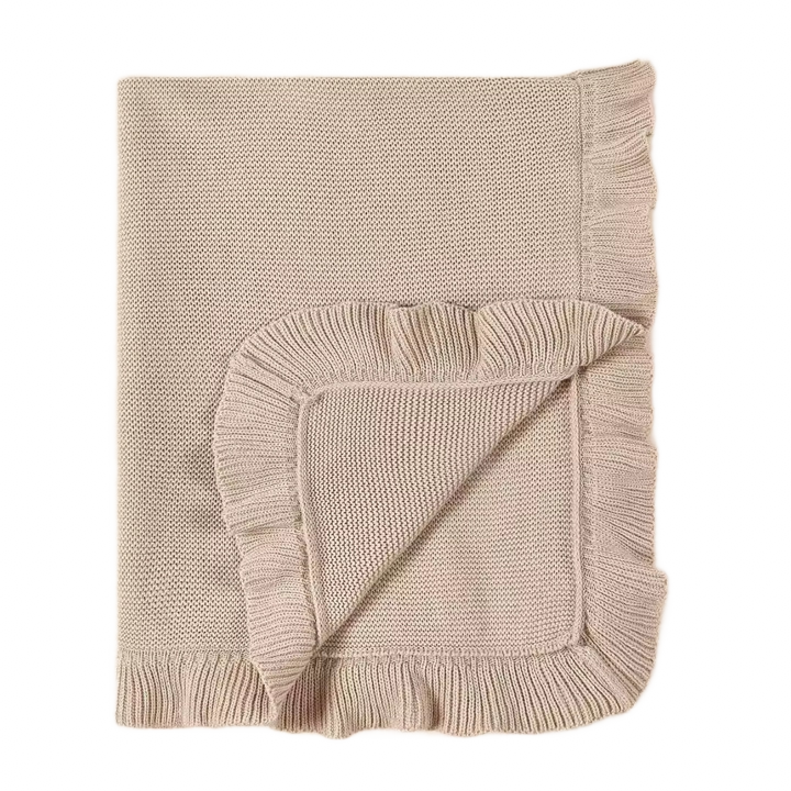 Ruffle Edge Baby Quilt Blanket