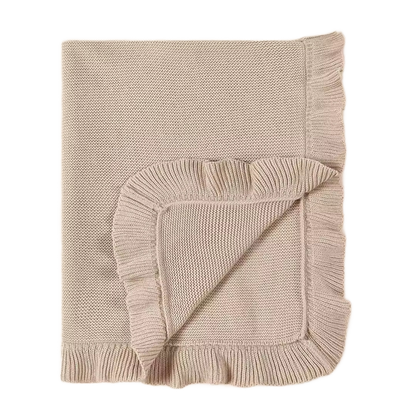 Ruffle Edge Baby Quilt Blanket