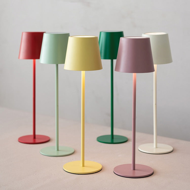 Red LED Rechargeable Table Lamp