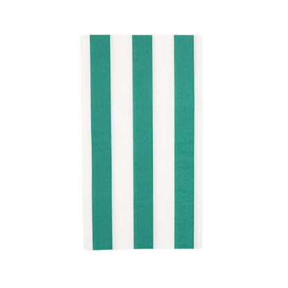Emerald Green Cabana Stripe Guest Towels