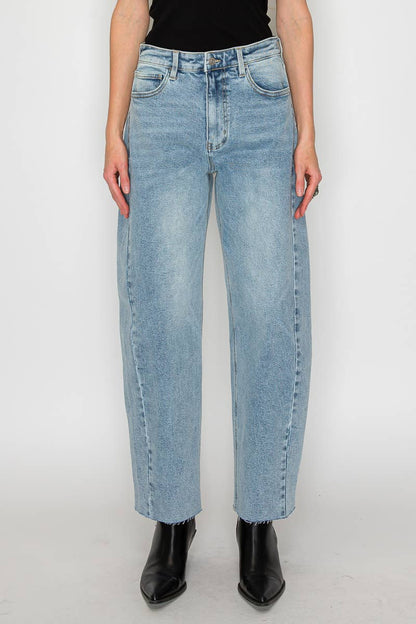 High Rise Barrel Jeans