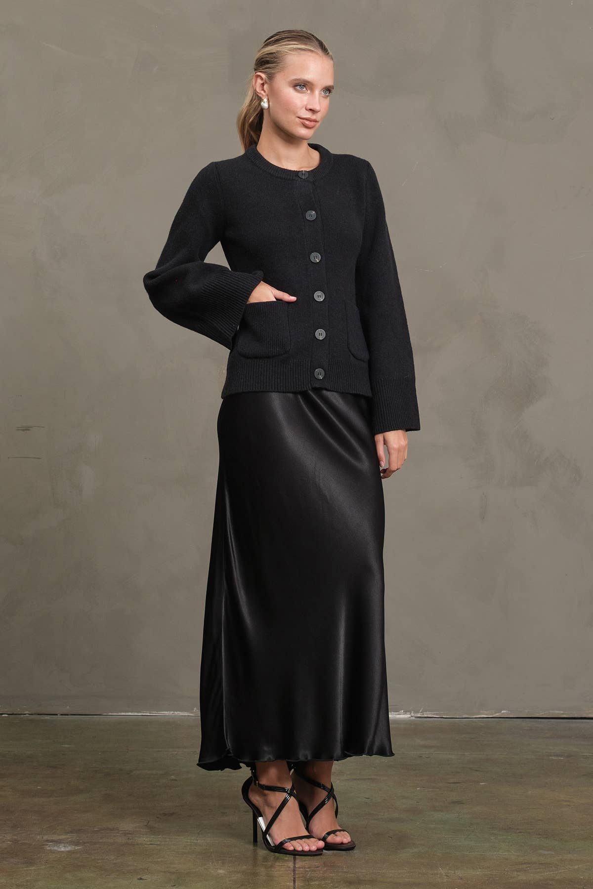 Classic Button-Up Knit Cardigan