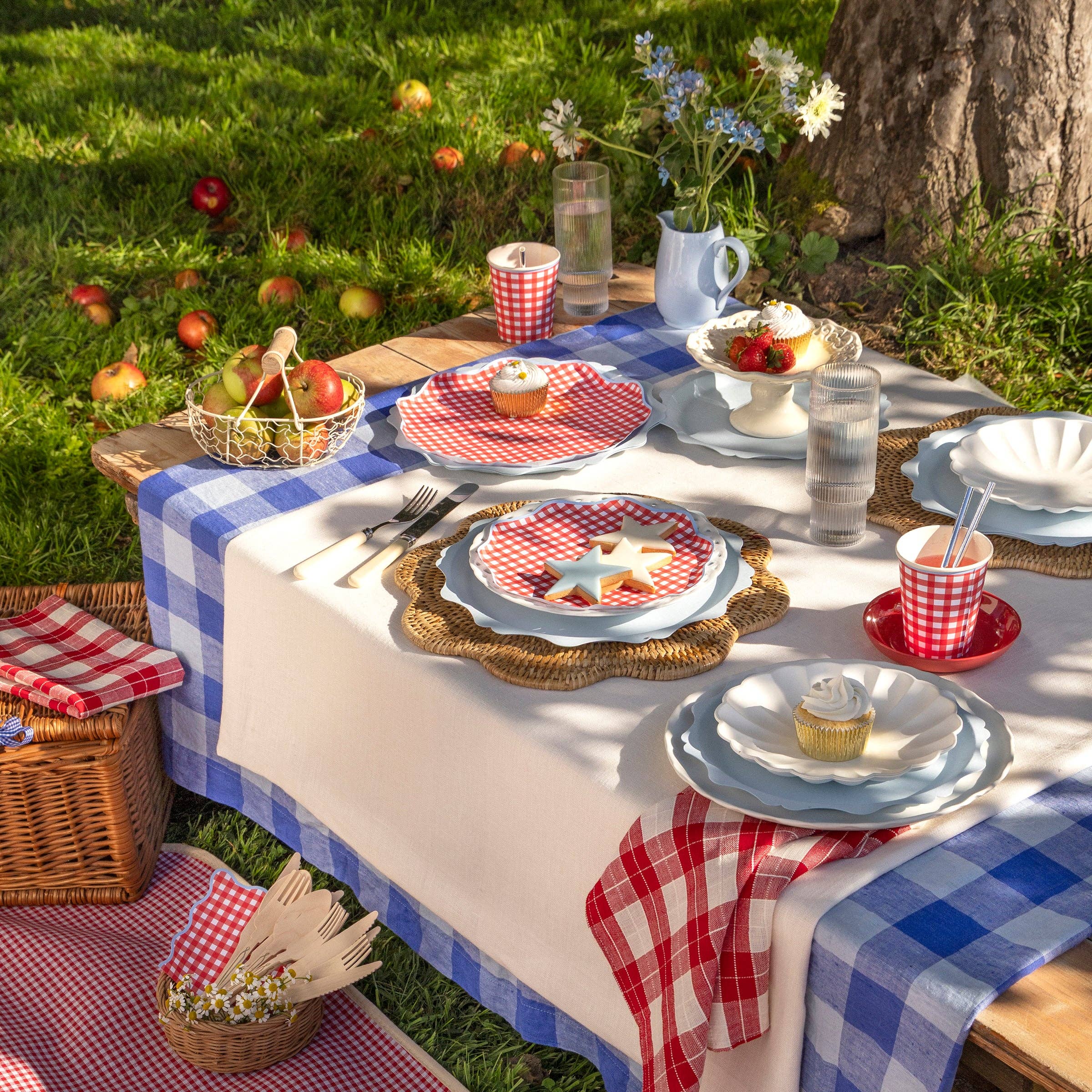 Red Gingham Large Napkins