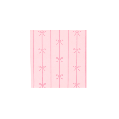 Petal Pink Signature Bow Small Napkins