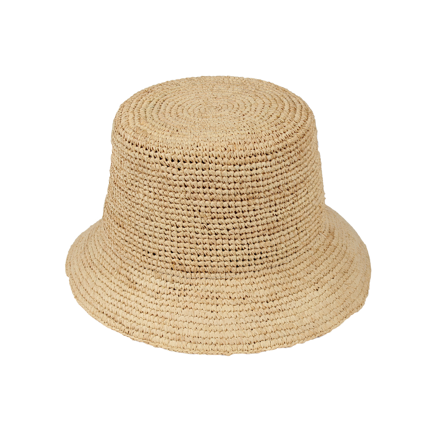 Raffia Crochet Bucket Hat Spring