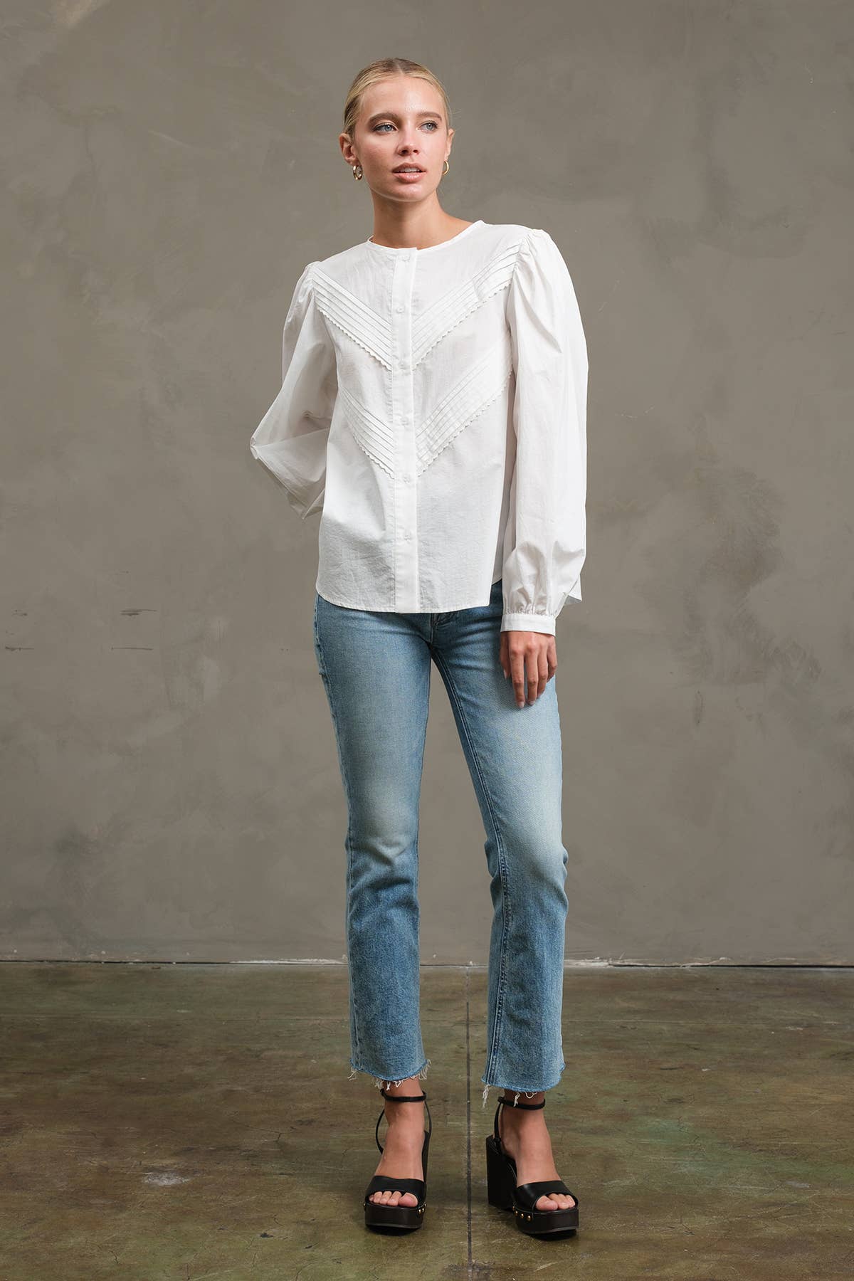 Classic Pintuck Blouse