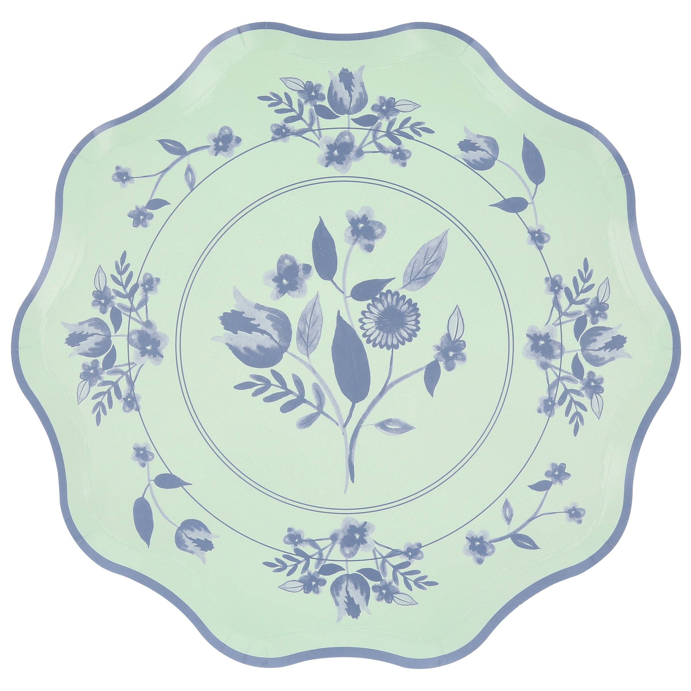 Vintage Botanical Dinner Plates