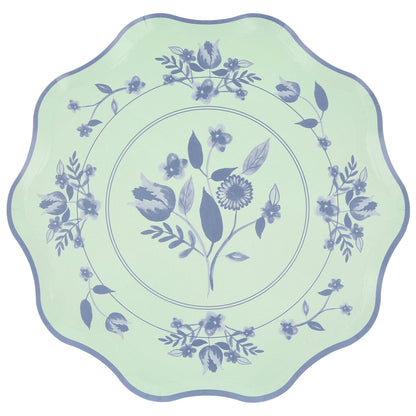 Vintage Botanical Dinner Plates