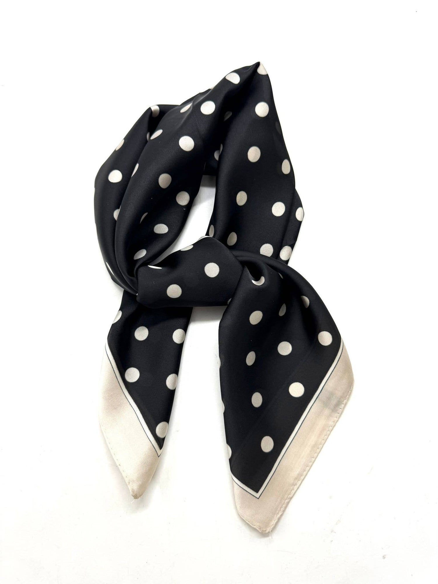 Polka Dot Silk-Touch Scarf