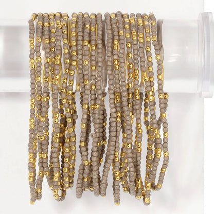 Assorted 2mm Stretch Seed Bead Bracelets