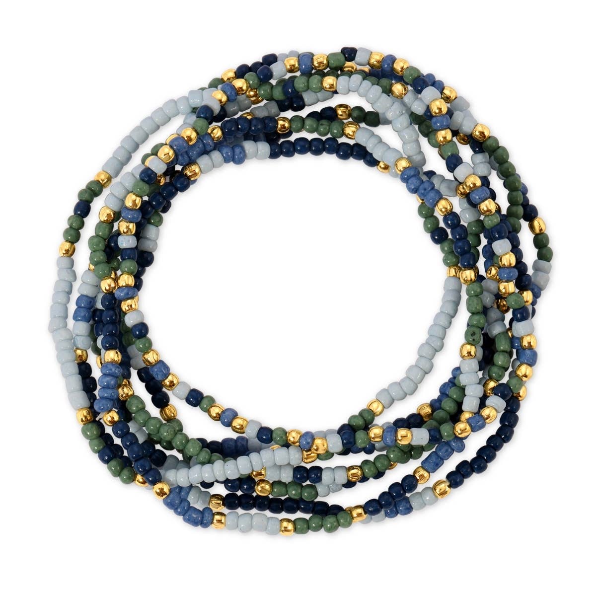 Assorted 2mm Stretch Seed Bead Bracelets