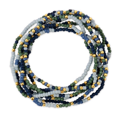 Assorted 2mm Stretch Seed Bead Bracelets