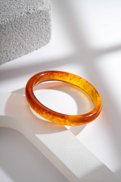 Thin Resin Marble Effect Bangle