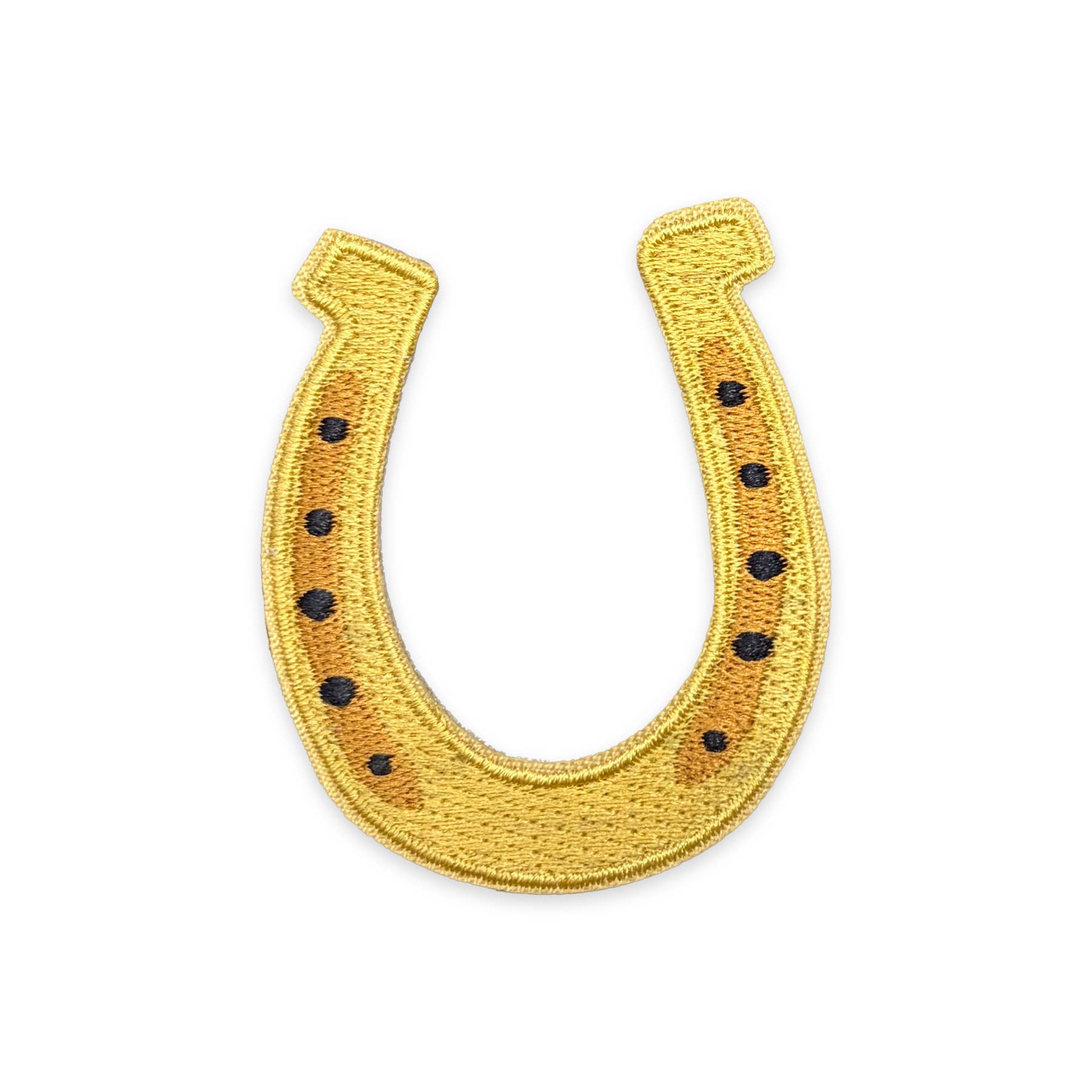 Lucky Horseshoe Embroidered Iron-On Patch