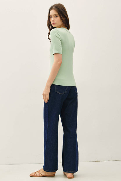 Ultra Soft Basic Short Sleeve Top