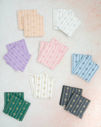 Sky Blue Signature Bow Small Napkins