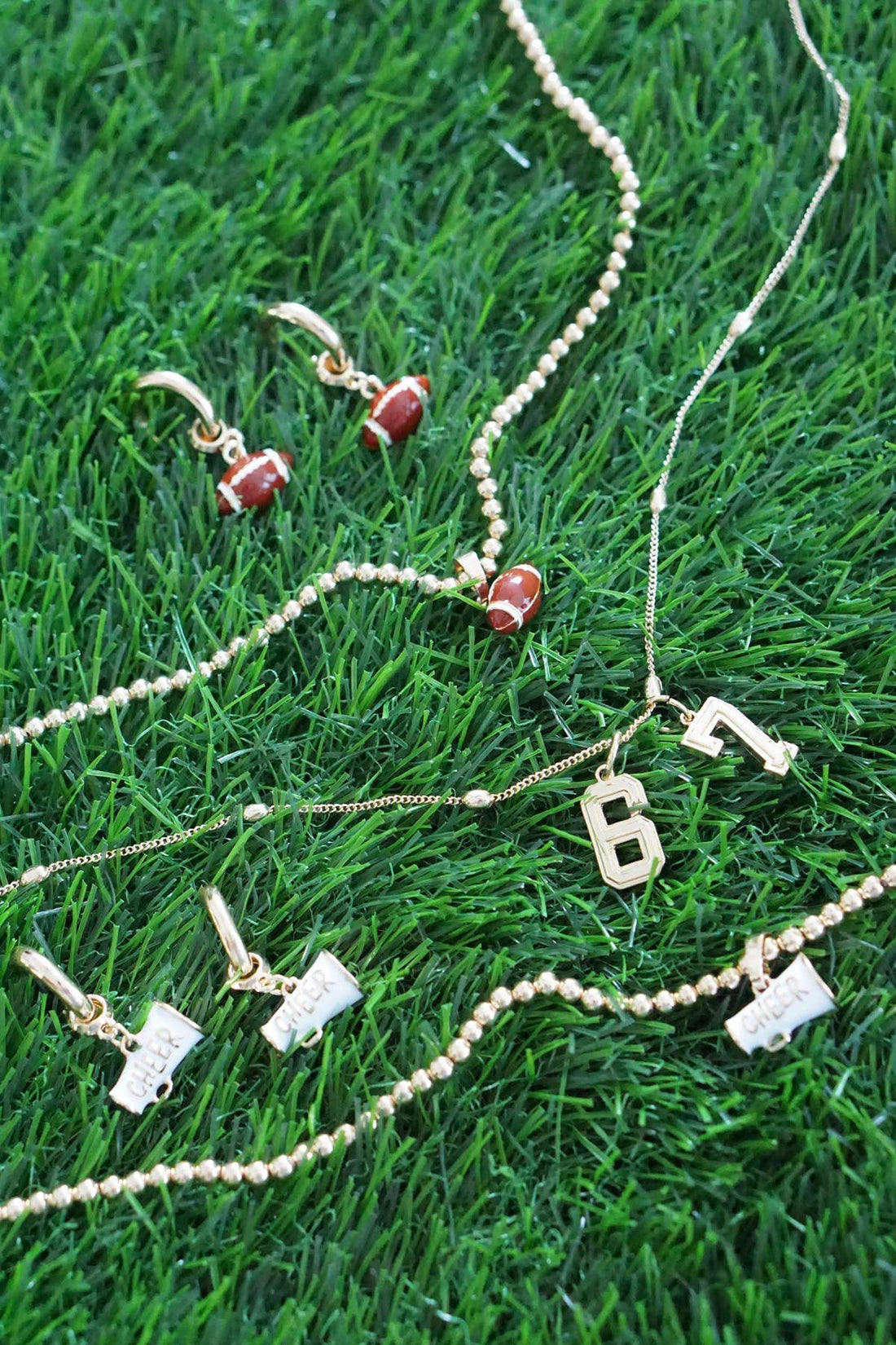 Number Charm in Shiny Gold