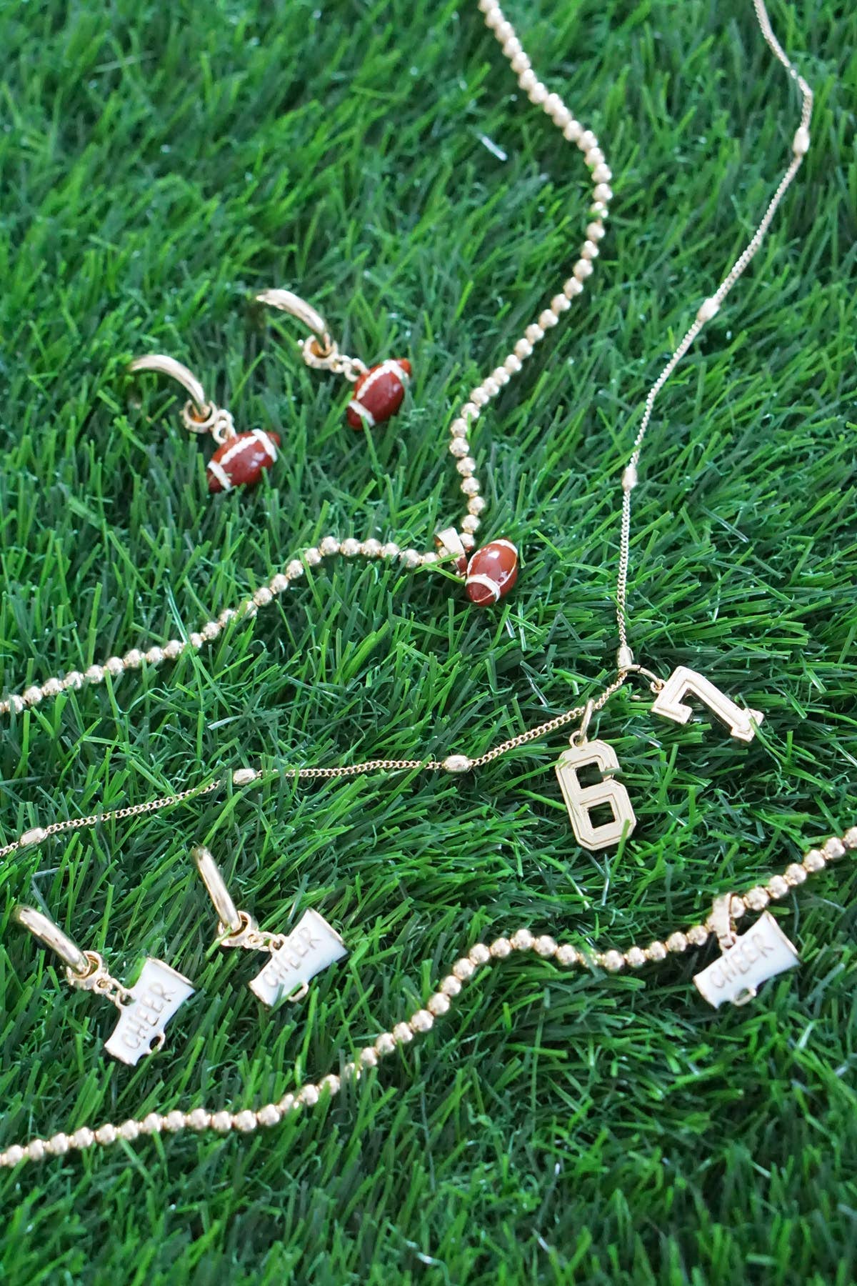 Number Charm in Shiny Gold