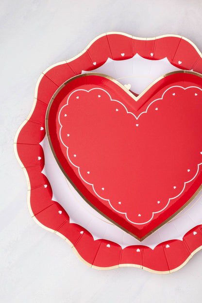 Elegant Valentine Dinner Plates