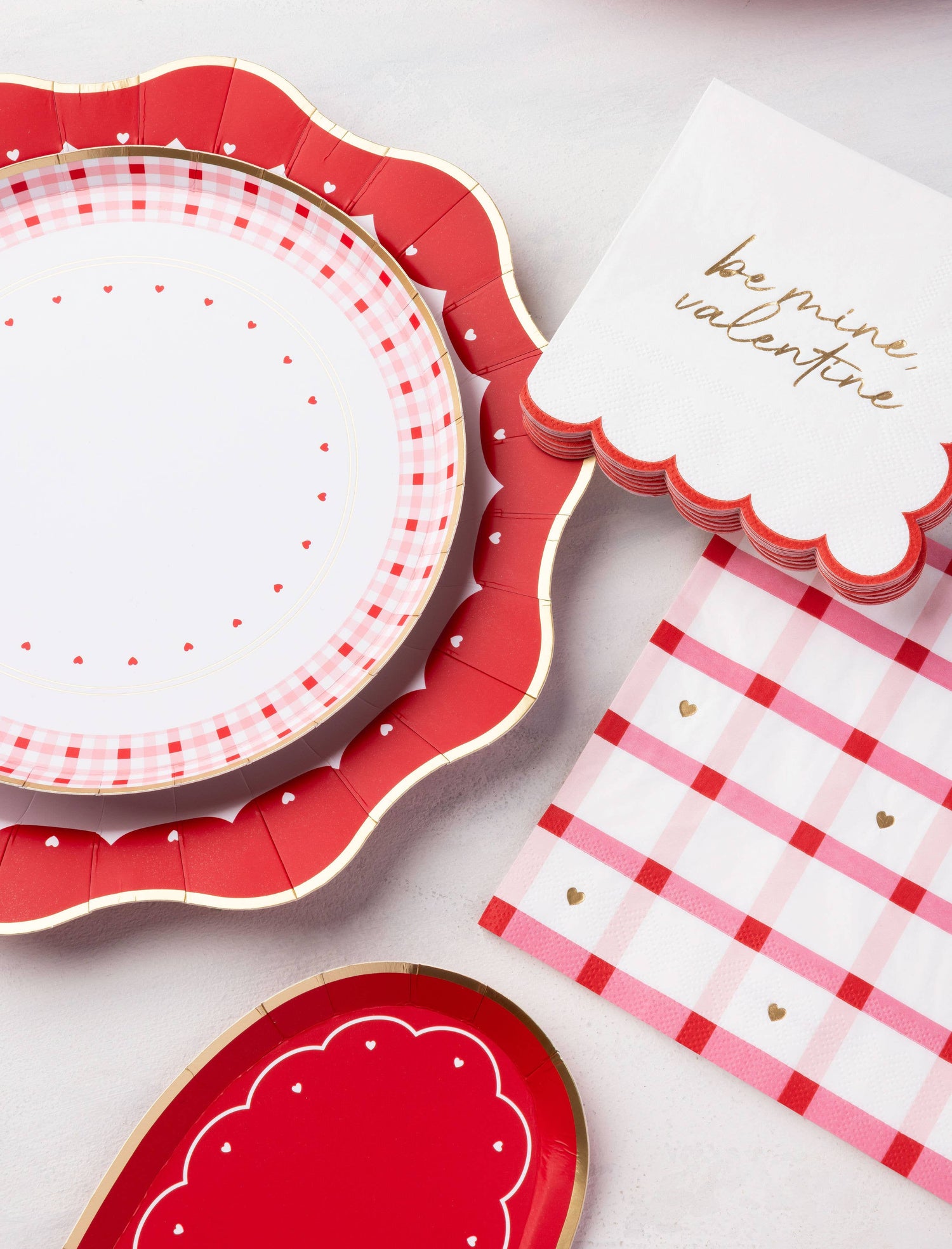Elegant Valentine Dinner Plates