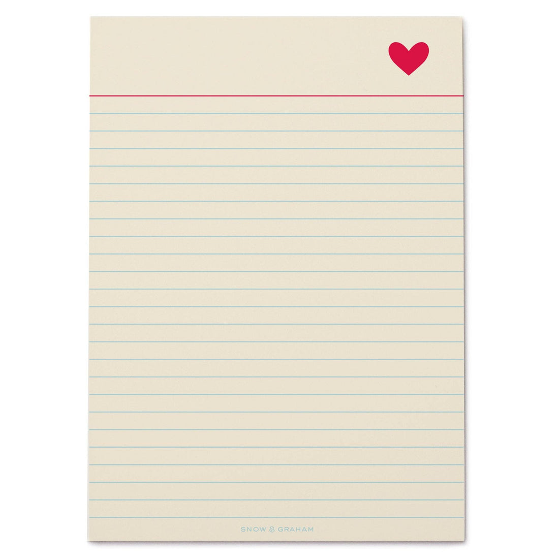 Heart notepad