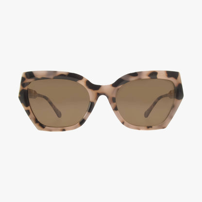 Nova Silt Tortoise Geometric Cat Eye Fashion Sunglasses