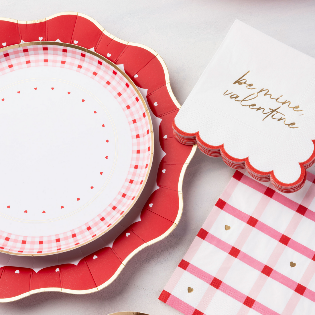 Elegant Valentine Dessert Plates