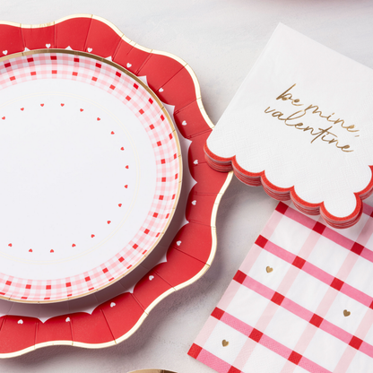 Elegant Valentine Dessert Plates