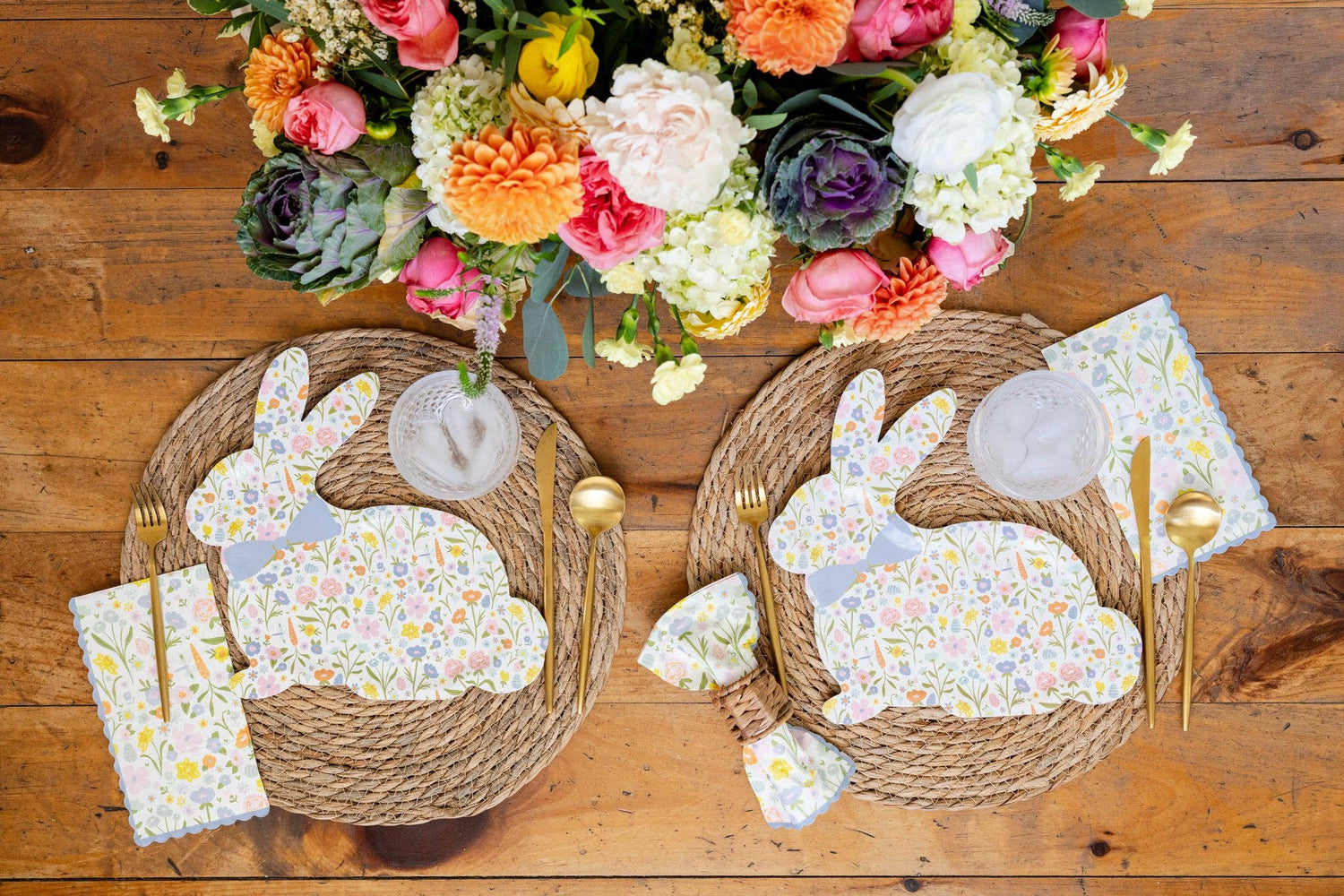 Floral Bunny Plate