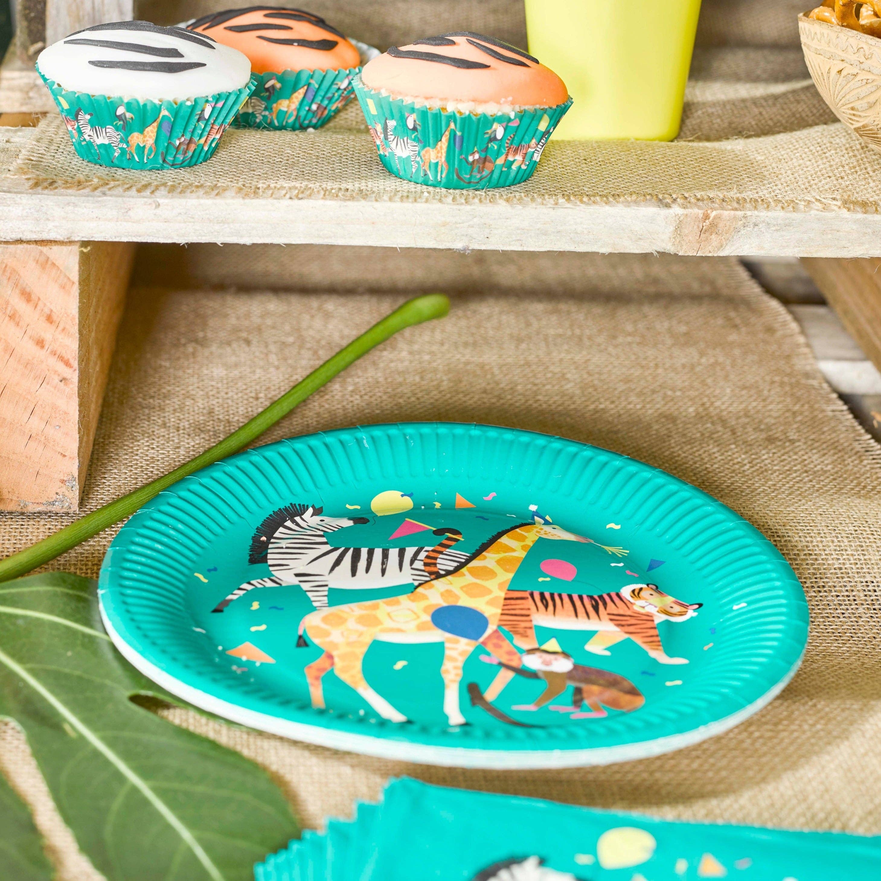 Animal Paper Plates - 12 Pack | Party Supplies