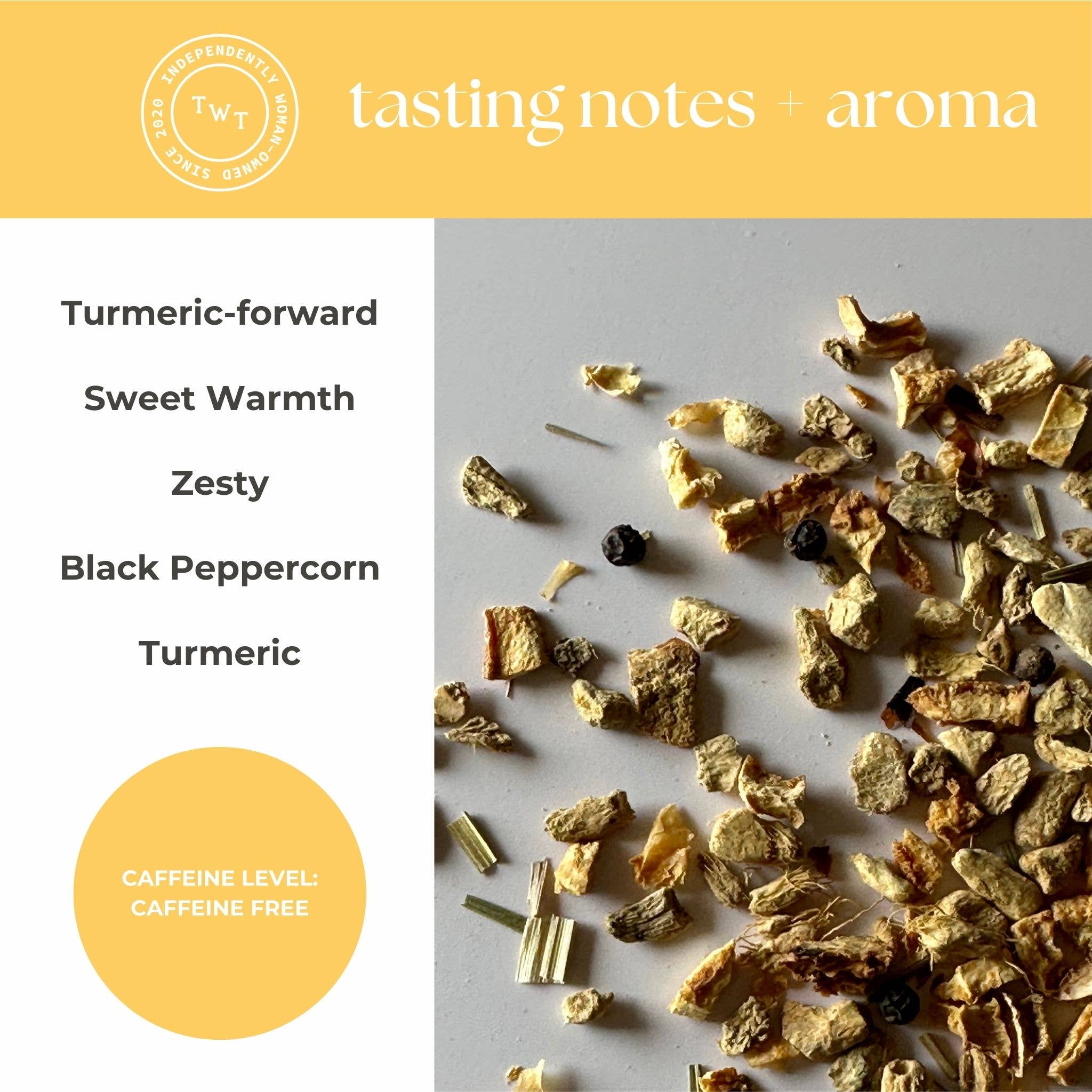 Turmeric Ginger Mini Tea Tube Gift (5 tea bags)