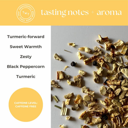 Turmeric Ginger Mini Tea Tube Gift (5 tea bags)