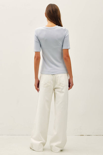 Ultra Soft Basic Short Sleeve Top