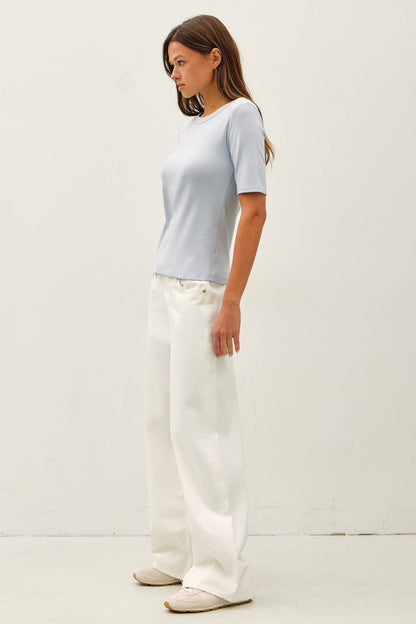 Ultra Soft Basic Short Sleeve Top