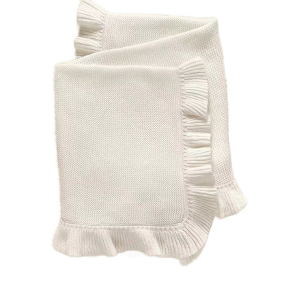 Ruffle Edge Baby Quilt Blanket