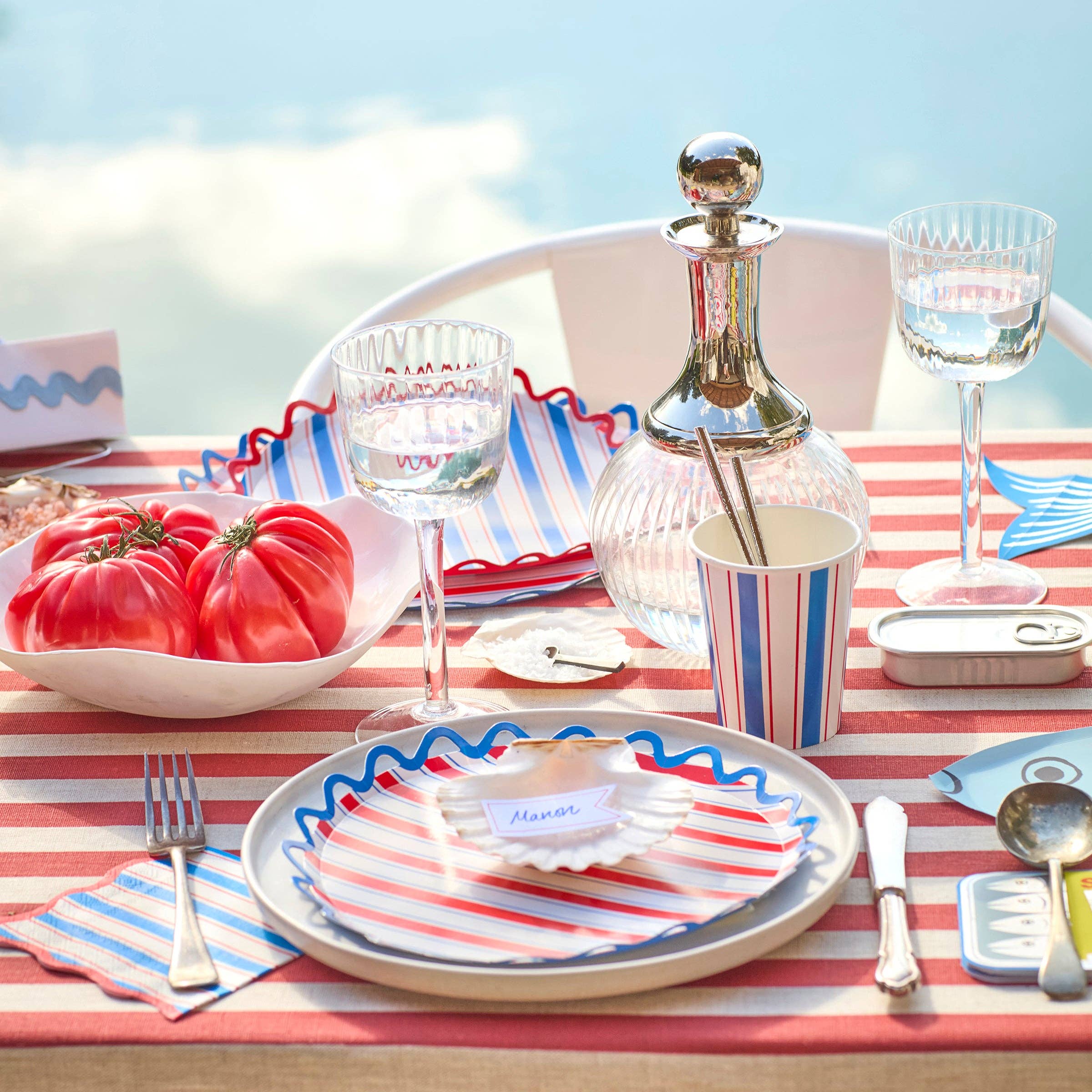 Nautical Striped Small Napkins